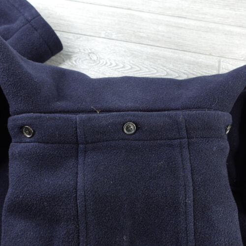 Brooks Brothers Wool Winter Duffle Toggle Coat Hooded Flannel Lined Men's Large - Picture 2 of 15