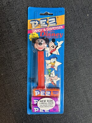 Vintage Mickey Mouse Pez Candy Dispenser Disney Collectable Toys