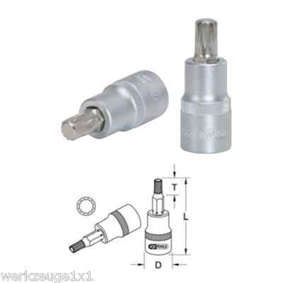 KS Tools 1/2'' Bit Socket For Multi-Tooth (XZN ) Screws, Short