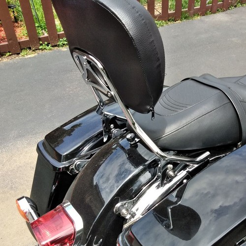Back Rest Backrest Sissy Bar For Harley Davidson Street Glide Road King 2009-25 - Picture 10 of 13