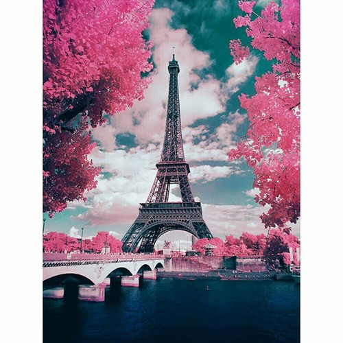 DIY 5D Full Drill Diamond Painting Cross Stitch Kits Embroidery Eiffel Tower