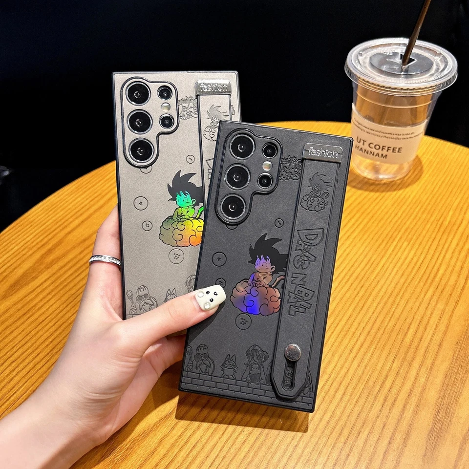 Funda de piel de anime Dragon Ball para Samsung S24 S24+ S24 Ultra S23 Ultra S22 Ultra Foto 3 de 4