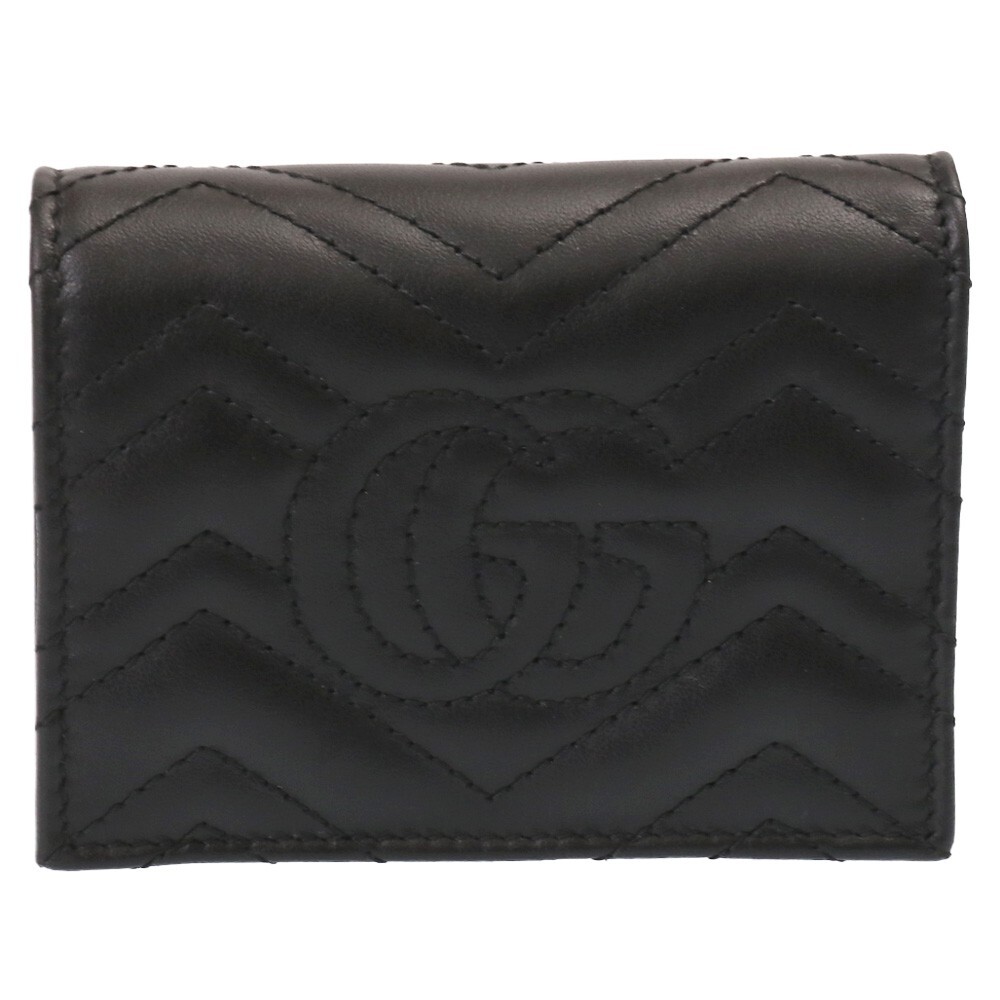 【GUCCI】GG MARMONT WALLET●466492DTD1T1000 GUCCI Wallet Women GG Marmont Leather 466492 DTD1T 1000
