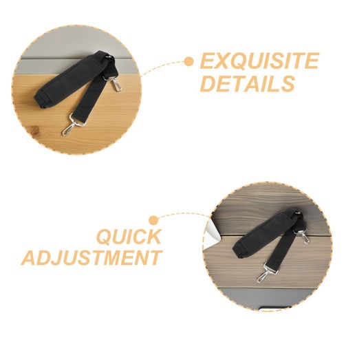 2 Pcs Briefcase Shoulder Strap Replacement Adjustable Bag Straps Travel Laptop - Afbeelding 4 van 12