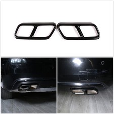 For Mercedes Benz S Class W222 C217 2010-17 Rear Exhaust Trim Cover Stainless