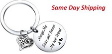 Inspirational keychain SISTERS FOREVER, BEST FRIENDS , SIBLINGS ALWAYS FOREVER