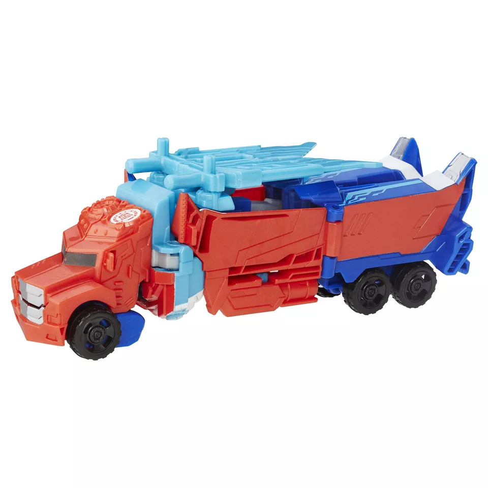 Transformers Robots in Disguise Warrior Class POWER SURGE OPTIMUS PRIME Figure - Image 3 of 3