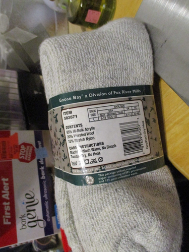 2 Paar Goose Bay Cold Weather Gear Wick-a-Way Wollsocken Größe L (9-12) NEU - Bild 3 von 4
