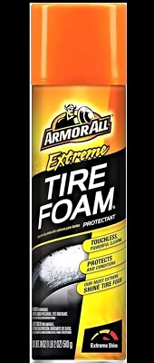 Armor All Extreme Car Tire Foam, Tire Cleaner Spray for Cars, 18 Oz