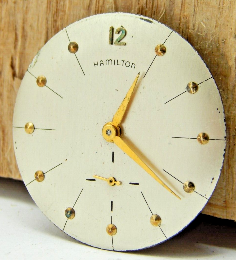 Vintage 1954 Hamilton 747 17 jewel adjusted 8/0 size men's
