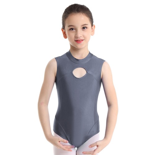 Kids Girls Long Sleeve Bodysuit Body Unitard Ballet Dance Gymnastics Leotard - Picture 111 of 122