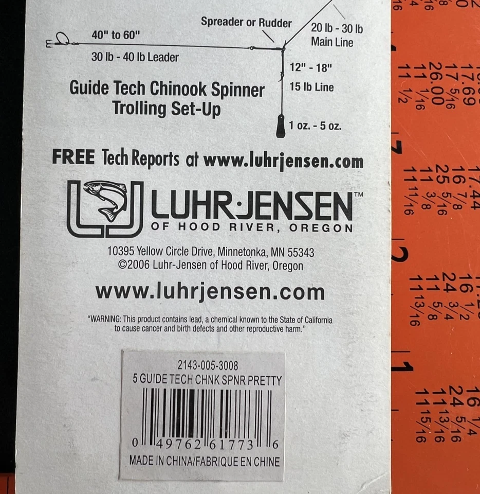1 LUHR-JENSEN CHINOOK ISCA GIRATÓRIA Guide Tech 2143-005-3008 SPNR PRETTY TAM 5 - Imagem 4 de 4