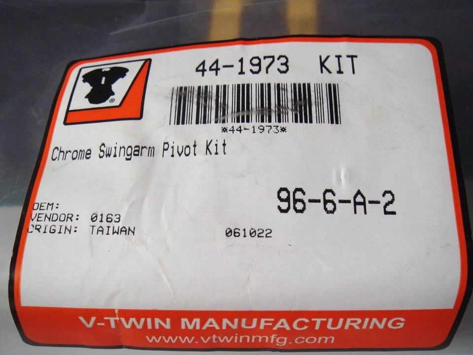 Kit de pivote de brazo oscilante Harley para pala FL 73-19 FX 76-84 cromo V-Twin 44-1973 Y3 Foto 4 de 4