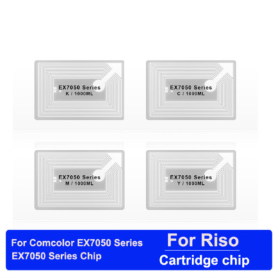4Colors/set Ink Cartridge Chip for Riso Comcolor EX7050 EX9050 Printer 1000ml