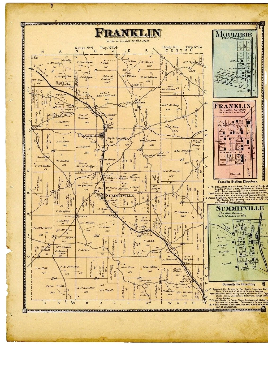 Antique Original City Map Antique Atlas