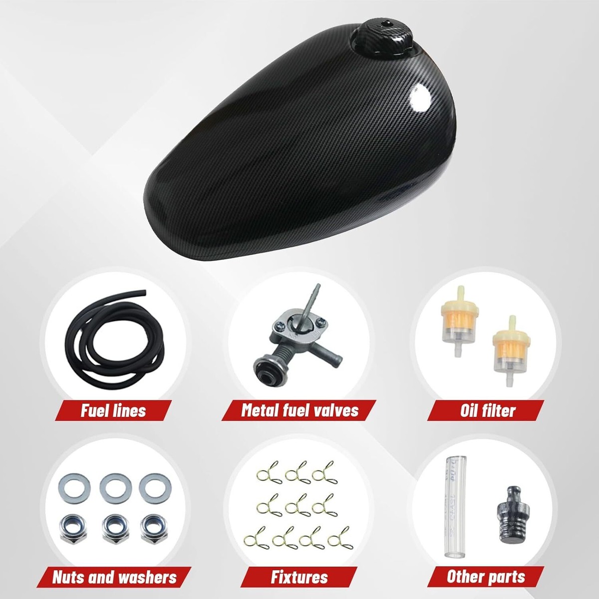 Gas Fuel Tank For Coleman CT200U-EX Axis M200 Hisun HS200-3