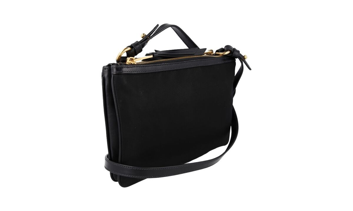 PRADA●プラダクルスバック1BH046 LUXURY PRADA SHOULDER BAG BANDOLIERA 1BH046 BLACK NYLON NEW