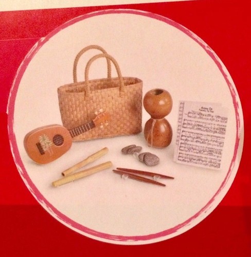 American Girl Nanea Hula Anbaugeräte Neu im Karton Ukulele Kürbis Musik Tasche - Bild 3 von 4