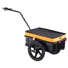 Heavy-Duty Foldable Bike Cargo Trailer 88 lbs Load Capacity with Universal Hitch