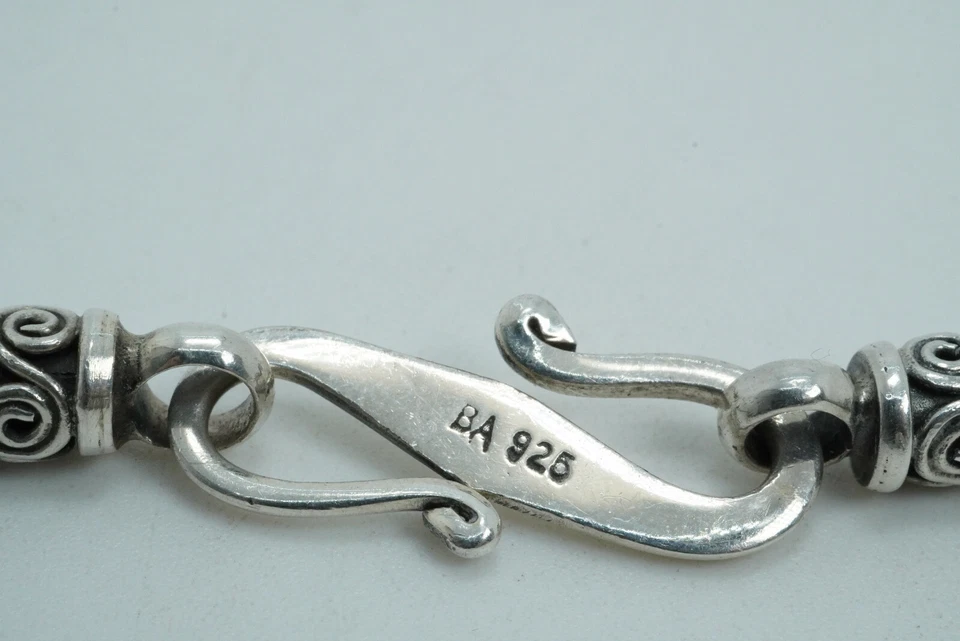 BA Suarti Bali Sterling Silver Open Ball Bead Station Necklace 24" - Image 3 of 4