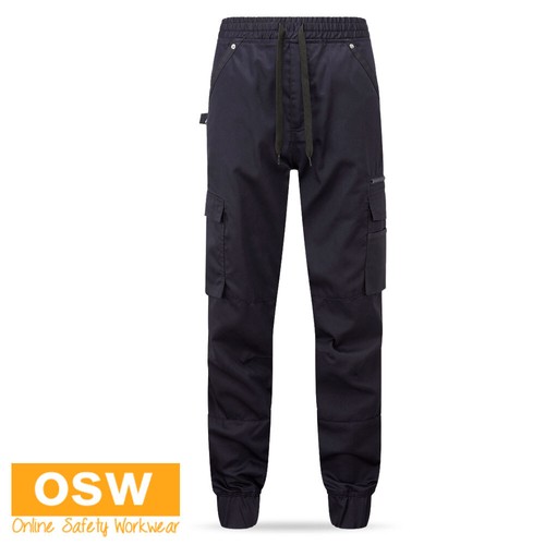 KX3 Mens Slim Fit Leg Lightweight Drawstring Tradies Work Pants KX351 - Picture 5 of 8
