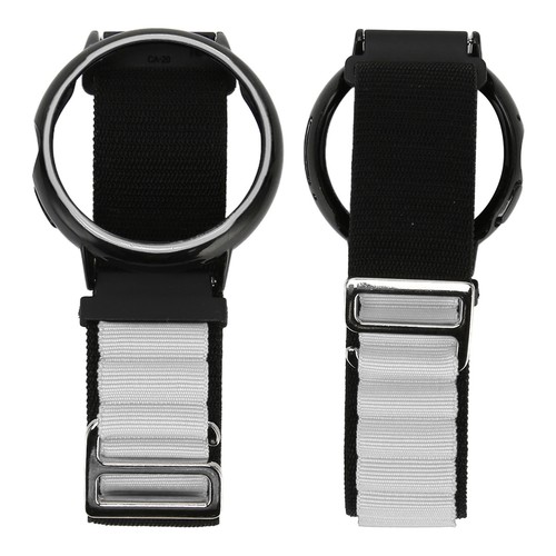 Stretch Nylon Woven Loop Watch Band Strap With Plastic Bumper Case For Pi - Picture 4 of 22