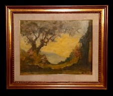 QUADRO olio MARIO GACHET ( Torino 1879 - Castiglione T.se 1981 ) - cm. 33 x 43