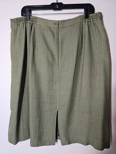 Amanda Smith Mujer 3 Piezas Traje Chaqueta Larga Falda Camiseta sin Mangas Plus 20W Verde - Imagen 13 de 15
