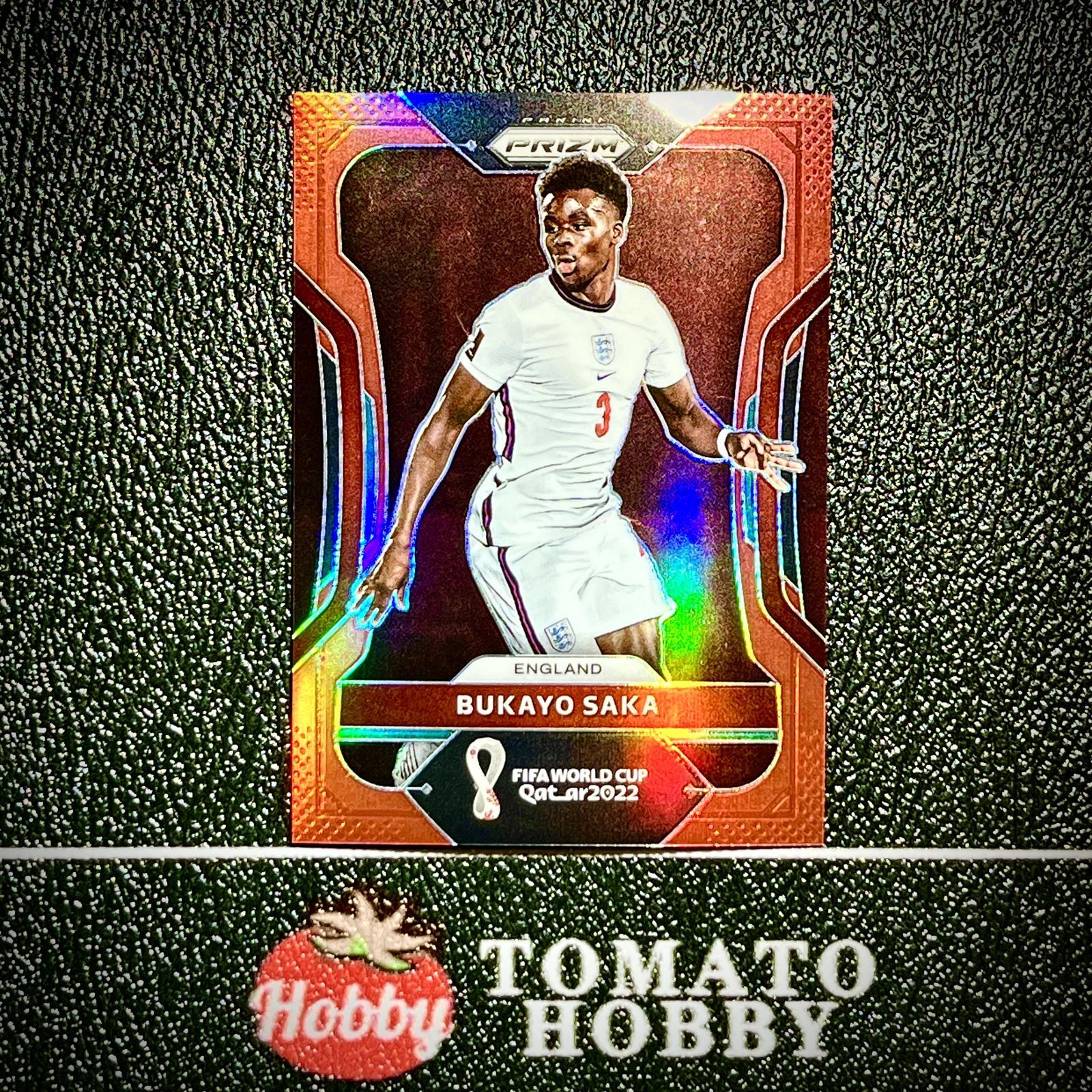 PANINI PRIZM FIFA WORLD CUP 2022 BUKAYO SAKA /399 RED REFRACTOR ENGLAND