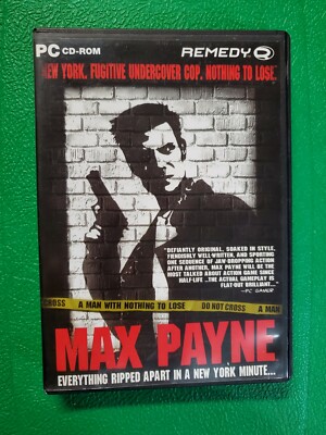 Max Payne (PC, 2001) PC cd-ROM W/manual ''official dossier'' RARE vintage gaming