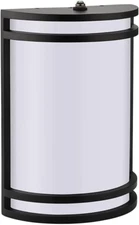 kadision 15W LED Outdoor Porch Light with Dusk to Dawn 1-Pack, Matte Black 