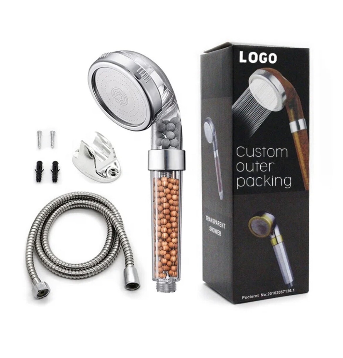 High Pressure, Balls Ionic Shower Head For Skin&hair Health