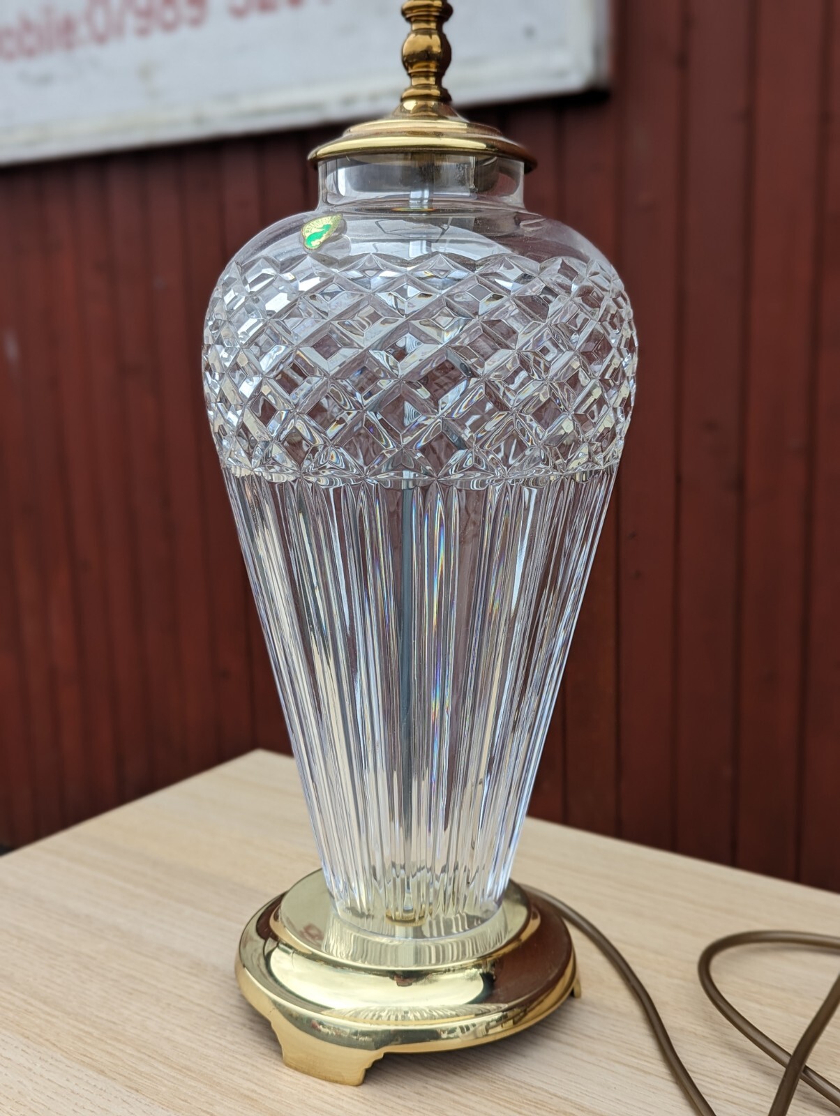 waterford crystal lamp eBay