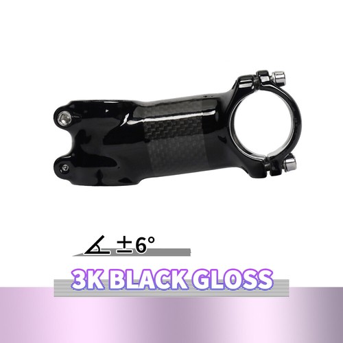 Aluminum-Carbon Bicycle Stem ±6°/±17° MTB Road Bike Stems 31.8*60-120mm No Logo - Picture 18 of 21