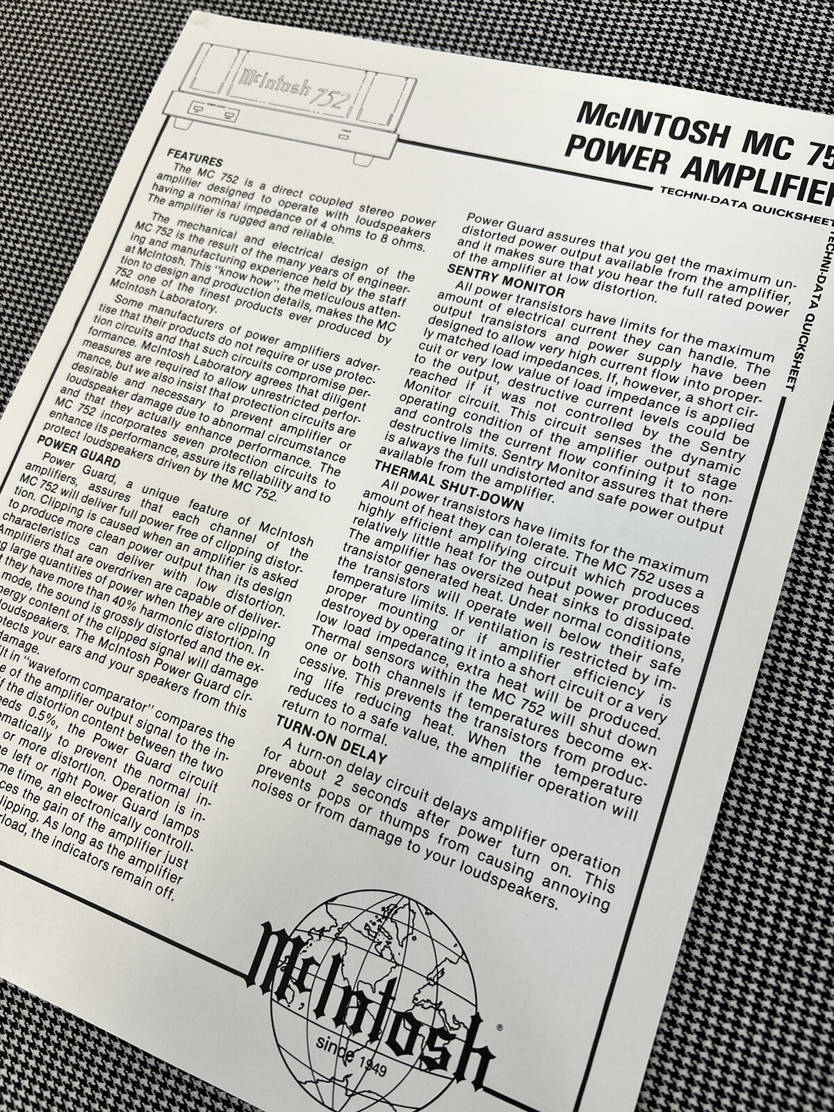 McIntosh MC752 vintage audio equipment - eBay listing photo 3