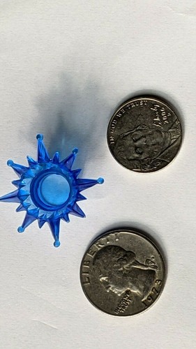 20 Deep Blue Atomic Star Starburst mini String Light bulb Covers Reflectors - Picture 5 of 7
