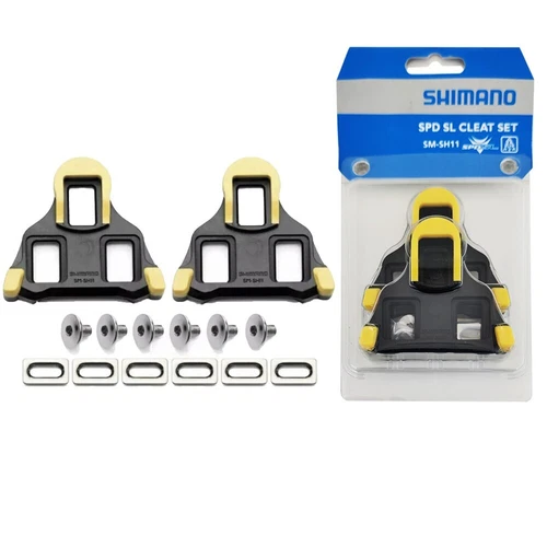 Shimano SM-SH11 Cleat set 6° Float SPD-SL Road Bike Pedal Cleats - Picture 1 of 3