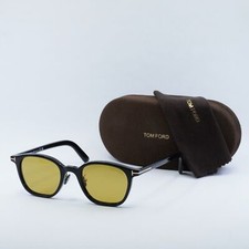 TOM FORD FT0978-D 01E Shiny Black/Light Brown 49-21-145 Sunglasses New Authentic