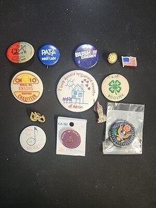 Vintage Pins Mixed Set Ohio Kentucky Political Club American