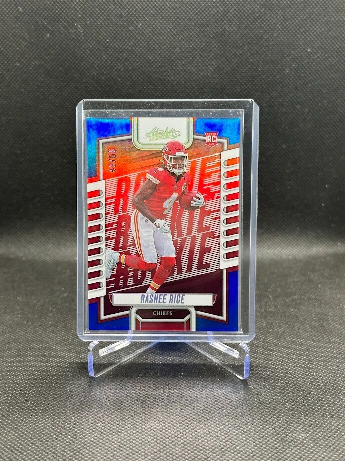 2023 Panini Absolute - Rookies Blue Spectrum #120 Rashee Rice /50 (RC)