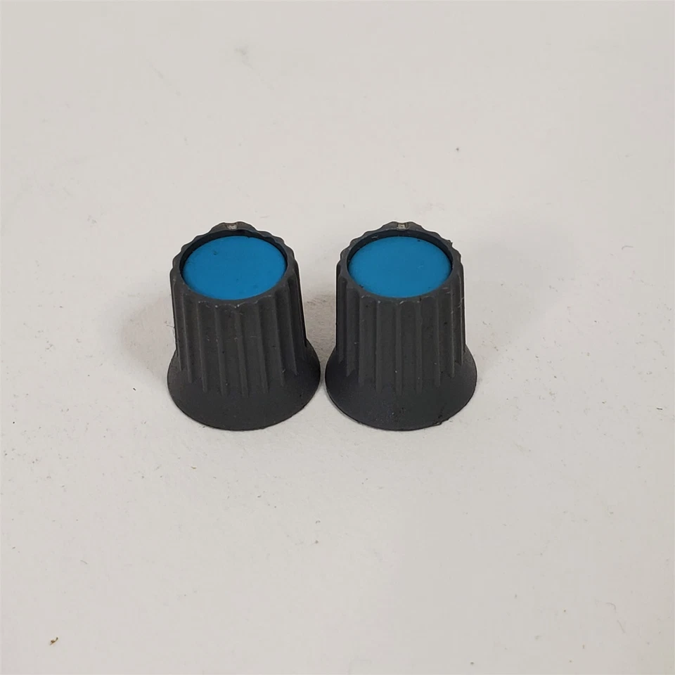 PAIR Blue Knobs for Vintage Soundcraft 200B 16 and 24 Channel Mixer - Image 2 of 3