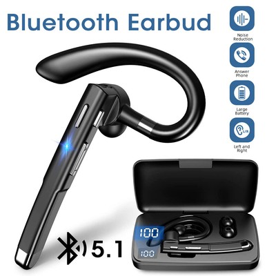 Bluetooth Headset Wireless Freisprech Kopfhörer mit Mikrofon für iPhone Samsung