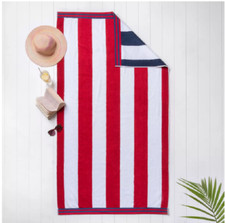 MEMBER'S MARK CABANA OVERSIZED BEACH TOWELS, SET OF 6 CHOOSE COLOR