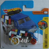 Hot Wheels Cool-One Dunkelblau Hw Art Cars Neu/Ovp Transporter Van Mattel Blue