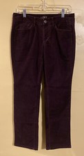 Ann Taylor LOFT Pants Womens 6/28 Purple Cotton Pockets Modern Skinny Corduroy