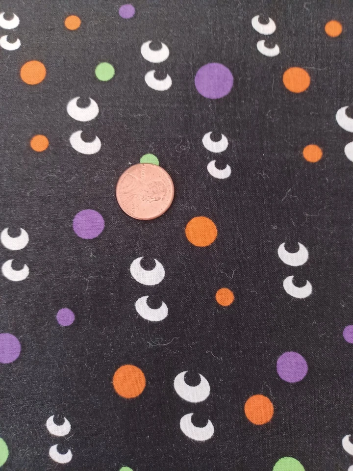 Black Spooky Eyes Monster Fabric, 42" x 25" (.69 yards), Hancock Fabrics - Image 2 of 2