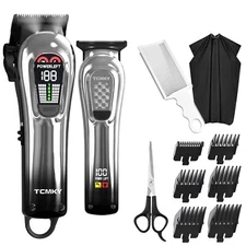 Hair Clippers for Men, Professional Clippers and Trimmers Set, Cordless Clipp...