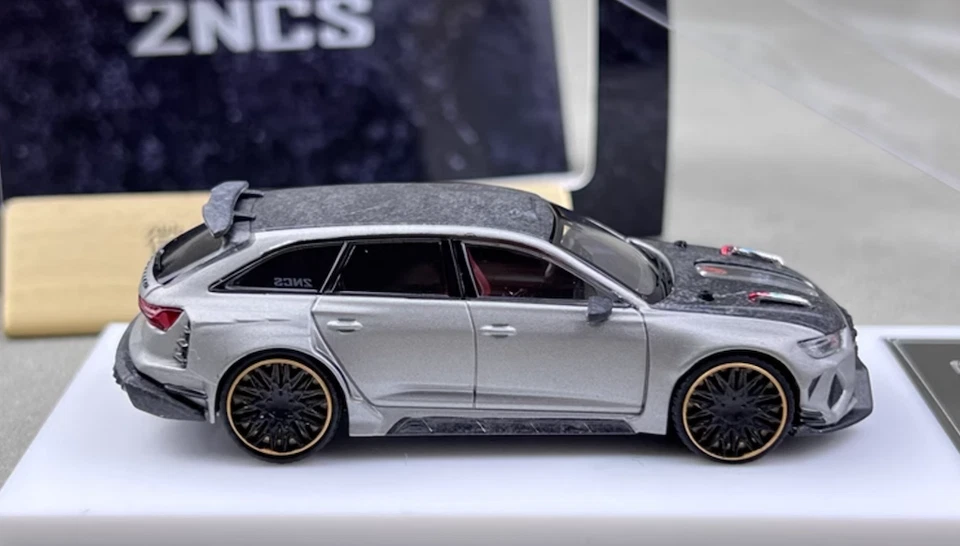 Top 1:64 RS6 2NCS Wagon Racing Sports Diecast Model Metal Car - Image 3 of 4