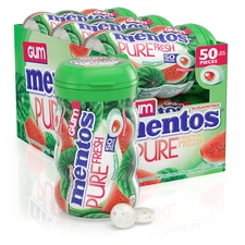 MENTOS GUM 6CT PURE WATERMELON  (Pack Of 6)