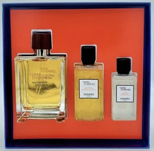 Hermes Terre d'Hermes Eau Intense Vetiver Set 3.3oz.  3Pcs